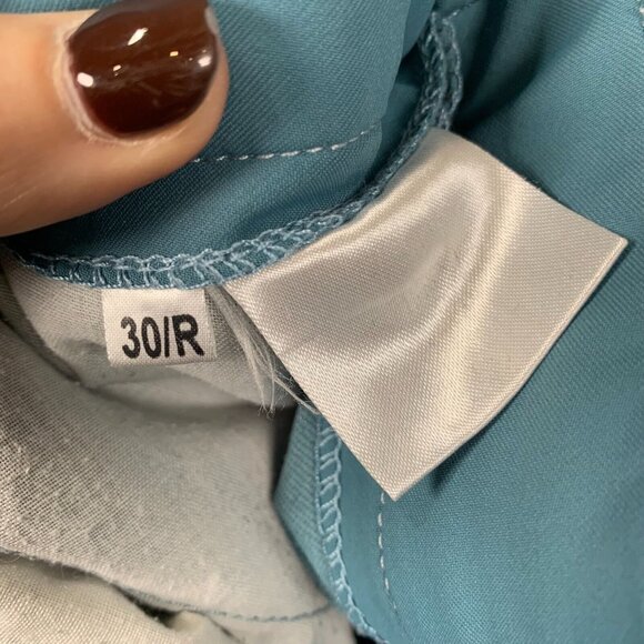 Ovation Aqua-X Silicone Knee Patch Breeches Size 30 R blue silicone equestrian - Picture 12 of 12